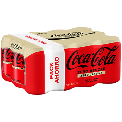COCA-COLA ZERO ZERO LATA 33 CL PACK 12 UNIDADES