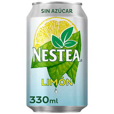 refresco de té al limón sin azúcar lata 33 cl - Nestea