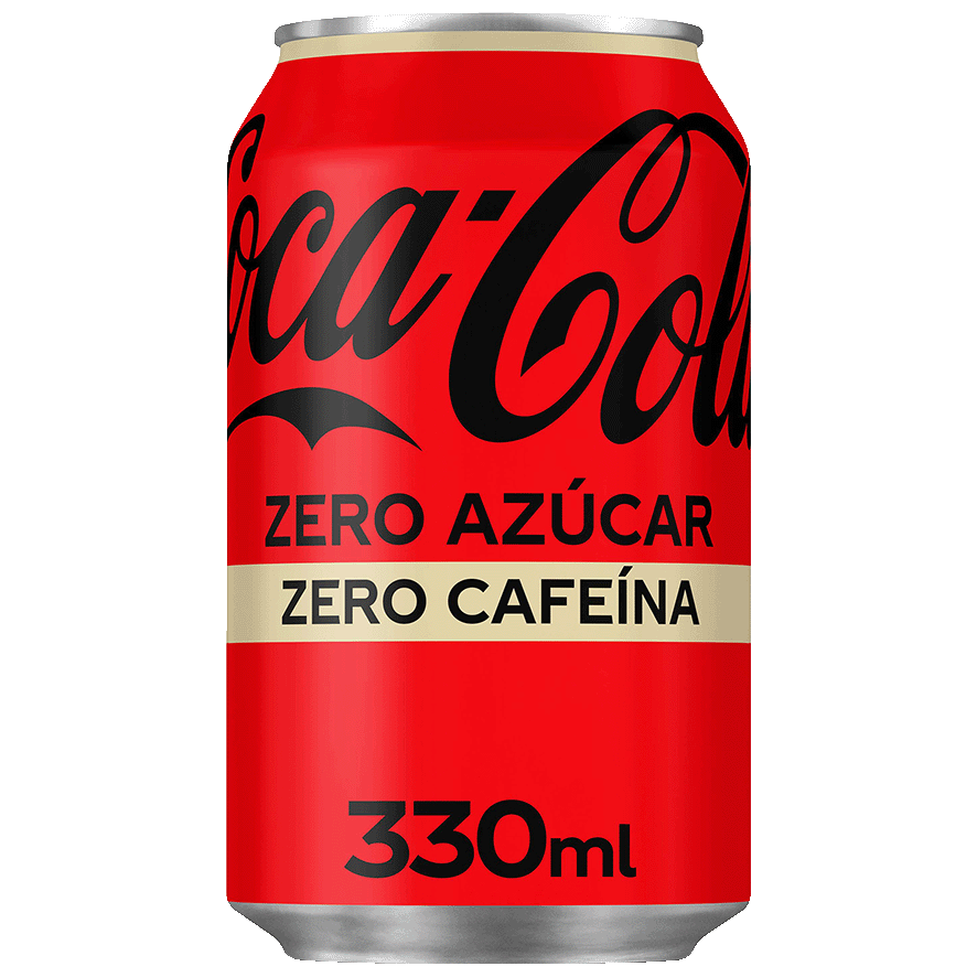 Refresco Coca-Cola zero azúcar zero cafeína Lata 0,33 L